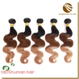 two tone ombre color hair weft